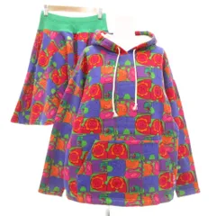 アイエヌエクスプレス I.N.EXPRESS パーカー フレアスカート セットアップ 6 マルチカラー アニマル柄 フード付き /ML ■ECA001