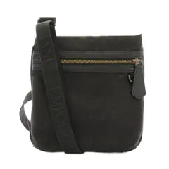 エンポリオアルマーニ EMPORIO ARMANI 斜めがけ ショルダーバッグ ロゴ 総柄 黒 ブラック /YM ■ECD001