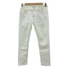 ヤヌーク YANUK デニムパンツ ジーンズ スキニー ロング丈 25インチ 白 ホワイト /SM86 ■ECA003