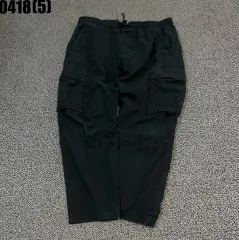 GAP 黒 カーゴ コットン パンツ ウエストゴム ズボン s 0418