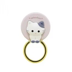 ねこちゃんのスマホリング しろくろ RING-NEKO05