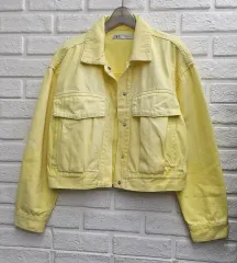 A4331 ZARA ザラ イェロー クロップド ジャケット