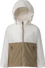 ザ・ノース・フェイス THE NORTH FACE アウトドア トドラーコンパクトジャケット 子ども服 ウィンドブレーカー アウター 上着 軽い はっ水 シンプル フード 取り外し可能 普段使い 外遊び キャンプ 記名ラベル   WC ホワイトデューン×クラシ