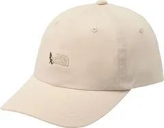 ザ・ノース・フェイス THE NORTH FACE アウトドア スモールロゴキャップ キッズ 帽子 子ども服 オーガニックコットン 綿100 天然 シンプル 普段使い 面ファスナー サイズ調整可能 ロゴ 屋外 外遊び  NNJ02407 GV グラベル3