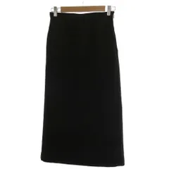 ナノユニバース nano universe タイトスカート F 黒 ブラック 無地 ロング丈 マキシ /IL ■GY66