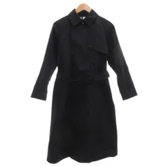 ユニクロ UNIQLO ×JWアンダーソン コラボ トレンチコート S 紺 ネイビー ダブルブレスト ベルト付き 長袖 /ML ■ECF001