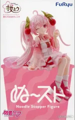 【中古】フィギュア 桜ミク 「キャラクター・ボーカル・シリーズ01 初音ミク」 ぬーどるストッパーフィギュア-桜ミク2025ウィンク-