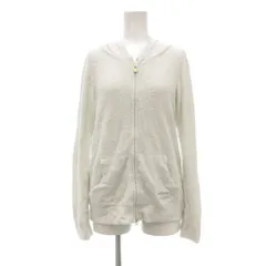 ジェラートピケ gelato pique ルームウェア パーカー F 白 ホワイト 長袖 フード付き ジップアップ /ML ■ECG003