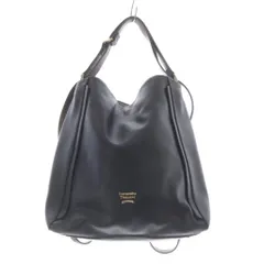 サマンサタバサ Samantha Thavasa ショルダーバッグ リュックサック フェイクレザー 紺