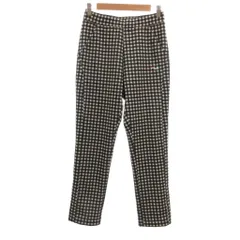 フィラ FILA パンツ L ギンガムチェック イージー フルレングス 黒 ブラック 白 ホワイト /NU■ECG003