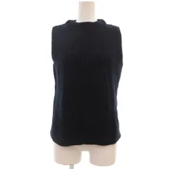 ニコアンド Niko and.. ニット セーター 3 ノースリーブ コットン ハイネック 紺 ネイビー /NU ■ECG003