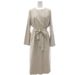 アプワイザーリッシェ Apuweiser-riche コート 2 ベージュ 無地 ノーカラー 長袖 ベルト付き /ML ■ECF003