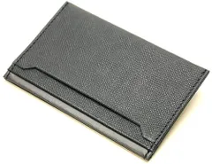 [メンズ カンパニー] 極薄 名刺入れ 角シボレザー カード入れ 2段ポケット仕様 日本製 (ネイビー)as f3d92540