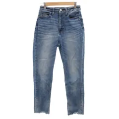 ヘルシーデニム Healthy DENIM デニム ジーンズ 24 インディゴブルー ウォッシュ加工 ハイウエスト カットオフ /NU ■ECF003