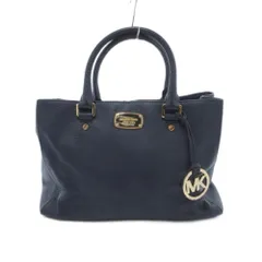 マイケルコース MICHAEL KORS ハンドバッグ ショルダー 2WAY 青 ブルー レザー ブランドロゴプレート ブランドロゴチャーム ECF003 /HW ■ECF003