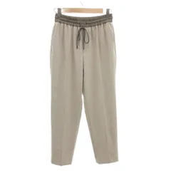 ロートレアモン LAUTREAMONT ジャージータックパンツ 38 ベージュ 無地 ドローストリング イージーウエスト /TQ ■GY06