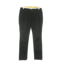 タケオキクチ TAKEO KIKUCHI tk. スリムストレートパンツ ストレッチ ワンポイント M 黒 ブラック /AO14 ■GY99