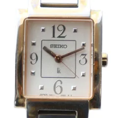 セイコー SEIKO ルキア lk 腕時計 ウォッチ クォーツ スクエア ロゴ シルバー色 ゴールド色 7N01-0EA0 ■GY18 /MQ