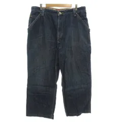 トミーヒルフィガー TOMMY HILFIGER レッドレーベル RED LABEL デニムパンツ ジーンズ ワイドストレート 36 インディゴブルー /GV ■GY44