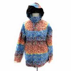 コロンビア Columbia Kipling Jacket アウトドアウェア ジャケット ミドル丈 総柄 ナイロン L マルチカラー 水色 ライトブルー オレンジ PM2453 /SM16 ■GY01