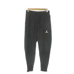 ナイキ NIKE AIR JORDAN スウェットパンツ S 黒 ブラック 無地 ドローストリングウエスト リブ裾 /AO40 ■GY99