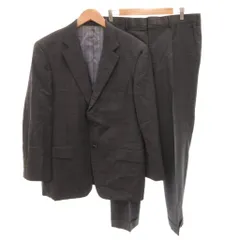 PARTENZA スーツ セットアップ シングル ジャケット パンツ チェック AB9 グレー /FF ■GY06