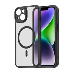 新品 対応 iPhone 14 ケース 米軍MIL規格取得 MagSafe対応 アイフォン14 半透明 カバー 衝撃吸収 落下防止 指紋防止 滑り止め 軽薄型 phone14 用 ケース PC背面TPUバンパー アイ スマホケース スマホカバー ワイヤレス充電