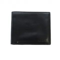 ポールスミス PAUL SMITH 二つ折り 財布 札入れ ウォレット レザー マルチストライプ 黒 ブラック ■GY18 /MQ