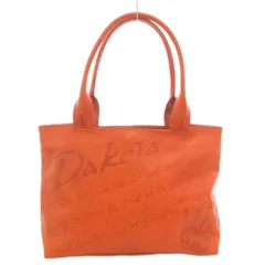 ダコタ Dakota プルト ハンドバッグ トート 肩掛け レザー 型押しロゴ オレンジ /GV ■GY18