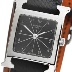 稼働 Hermes 腕時計 Hウォッチ スクエア シルバーブレス 3625 - メルカリ