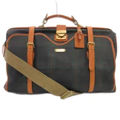 ポロ マレット Polo mallet ボストン ドクターバッグ チェック柄 2WAY PVC 緑 グリーン 茶 ブラウン /YJ ■GY18