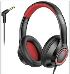 New Bee 子供用 ヘッドホン 有線 3.5mm キッズ ヘッドフォン 音量制限 調節可能 ヘッドセット 折りたたみ KH30のサムネイル
