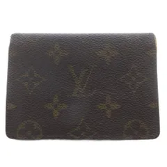 ルイヴィトン LOUIS VUITTON モノグラム ポルト2カルト・ヴェルティカル パスケース 定期入れ カードケース ブラウン M60533 /YO18 ■GY42 ■OH