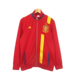 アディダス adidas ジャージ トラックジャケット サッカー スペイン 2XO 赤 レッド /CK3 ■GY99