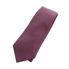 グッチ GUCCI 643969 ネクタイ 絹 シルク GG柄 総柄 レギュラータイ 赤 レッド 紺 ネイビー ■GY19 /MQ ■OH