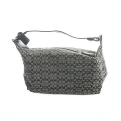 コーチ COACH ポーチ 小物入れ ミニハンド キャンバス ミニシグネチャー 茶 ブラウン 黒 ブラック ■GY11 /MQ