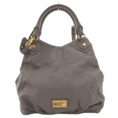 マークバイマークジェイコブス MARC by MARC JACOBS ショルダーバッグ ハンドバッグ 2way レザー プレートロゴ グレー /FF ■GY18