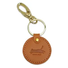 【新品】 [meow cheri] キーホルダー 猫 革 キーチャーム かわいい 日本製 栃木レザー 姫路レザー おしゃれ プレゼント 猫好き プレゼント 女性 猫モチーフ 猫デザイン ねこのひ ネコの日 222 catday 猫雑貨 猫グッズ 贈り物 記 1