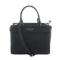 ケイトスペード KATE SPADE D411 ハンドバッグ ショルダー 2WAY レザー ロゴ 黒 ブラック ■GY18 /MQ