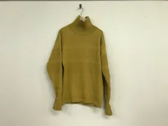 美品本物エスエヌエスハーニングS.N.S.HERNINGウールタートルネックニットセーター長袖メンズサーフアメカジストリートミリタリービジネススーツモードドレスゴルフイエローLラトビア製のサムネイル