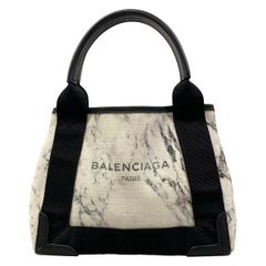 バレンシアガ BALENCIAGA マーブル 大理石 キャンバストート 美品 