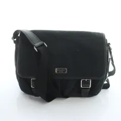 コーチ COACH F70283 ショルダーバッグ 斜めがけ キャンバス レザー シグネチャー 黒 ブラック ■GY18 /MQ