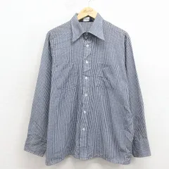 XL/古着 バンヒューセン 長袖 シャツ メンズ 80年代 80s 濃紺他 チェック 26apr02