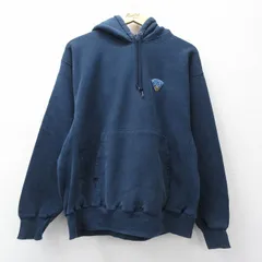XL/古着 長袖 チャンピオン Champion リバースウィーブ パーカー メンズ 00年代 00s POLICE 紺 26apr02
