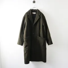 美品 2022AW マーガレットハウエル MARGARET HOWELL DRY MELTON COAT ドライ メルトン コート S｜カーキ系【2400014937992】