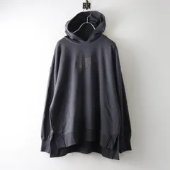 美品 ゴールデンベア Golden Bear 刺繍フーディー＼チャコールグレー パーカー ロング プルオーバー【2400014939880】