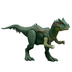 新品 マテル ジュラシックワールド(JURASSIC WORLD) ダメージ！ひかる アロサウルス 子供向けフィギュア 恐竜 おもちゃ 全長:約36.7cm 4歳から グリーン JLF33