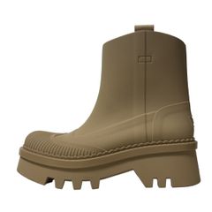 Barbour バブアー Elley ベージュ ショートブーツ レインブーツ - メルカリ