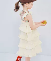 スカートにもなる２WAYティアードフリルワンピース リンク　p.premier P317026　アイボリー