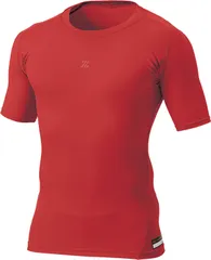 新品 [ゼット] 野球 アンダーシャツ 夏用 プロステイタス 少年用 クルーネック 半袖 コンプレッション BPRO10 (6400) レッド 160